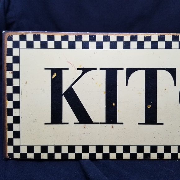 VINTAGE LOOK KITCHEN METAL SIGN 5 7/8T X 19 1/4" W - Picture 4 of 8